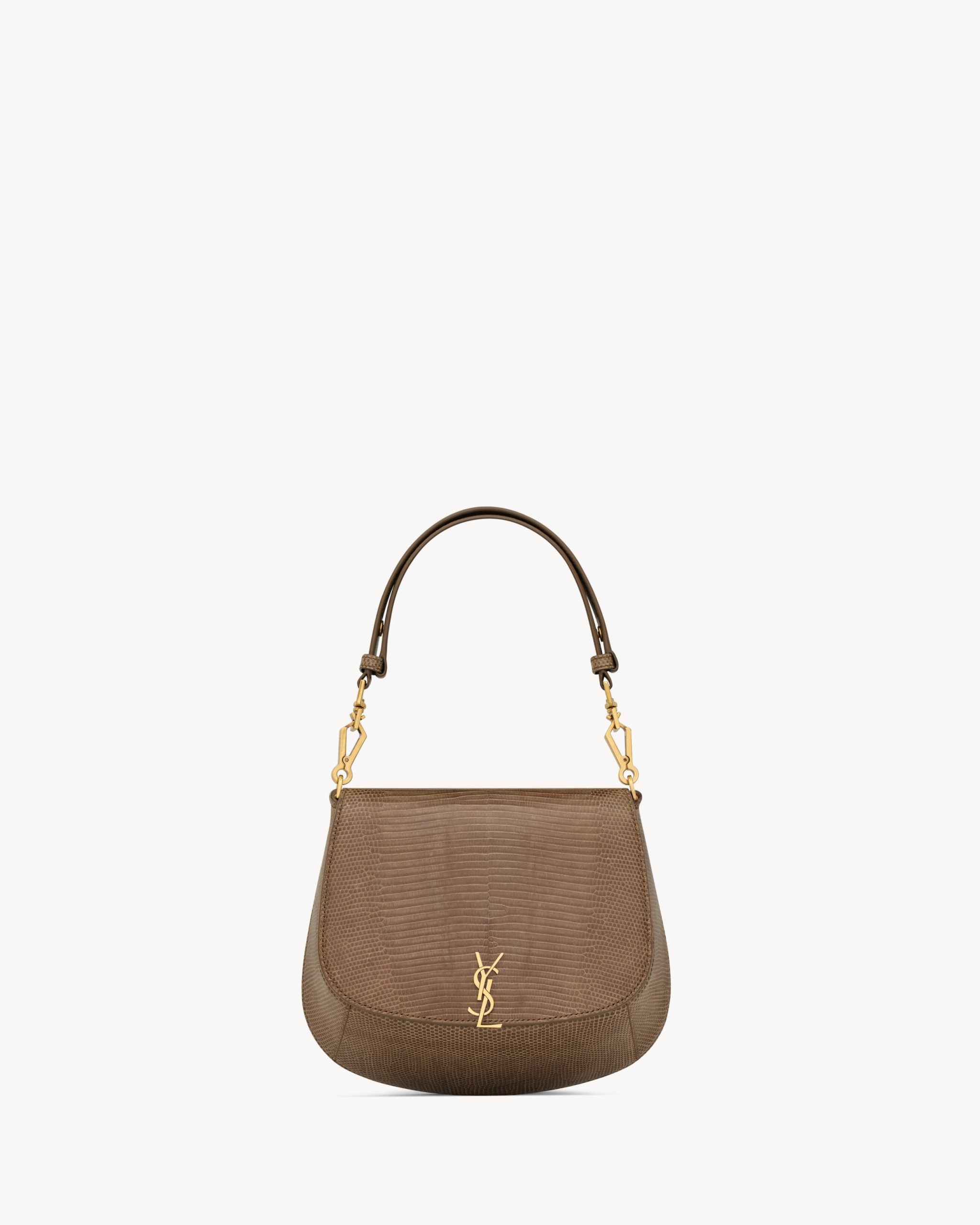 YSL Mini VOLTAIRE top handle bag in lizard - Image 1